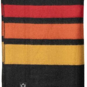 Arcturus Rainier Wool Blanket - 4.5lbs Warm, Heavy, Washable, Large | Great for Camping, Outdoors, Survival & Emergency Kits (Sunset Peak)